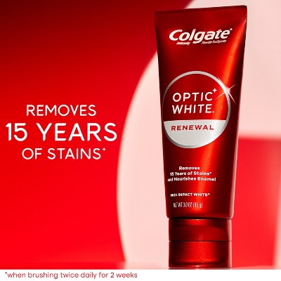 Colgate Optic White Renewal Teeth Whitening Toothpaste - High Impact White - 3.0oz