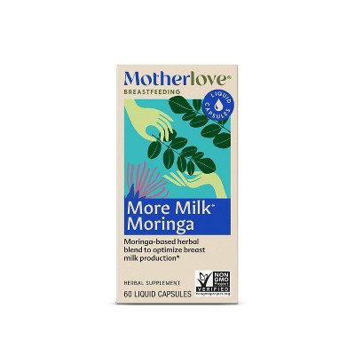 Motherlove More Milk Moringa Vegan Capsules - 60ct Non-GMO Capsules