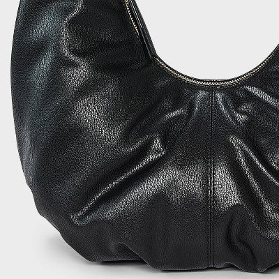 Oversized Crescent Shoulder Bag - Universal Thread Black