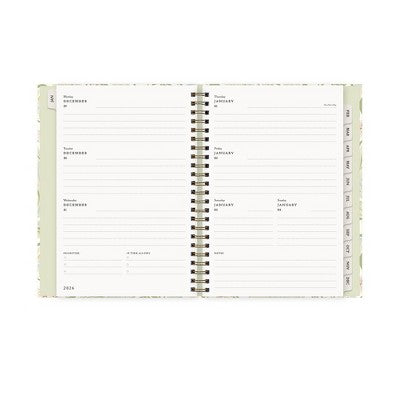 Morris & Co. 6"x9" by Blue Sky 2026 Weekly/Monthly Concealed Wirebound Planner Hardcover Leicester Floral