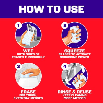 Mr. Clean Unscented Magic Eraser Whole Home Extra Durable Multi-Purpose Cleaner - 5ct
