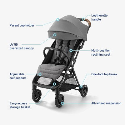 Graco Ready2Jet Compact Stroller - Lilac Mod (LOCAL PICKUP ONLY)