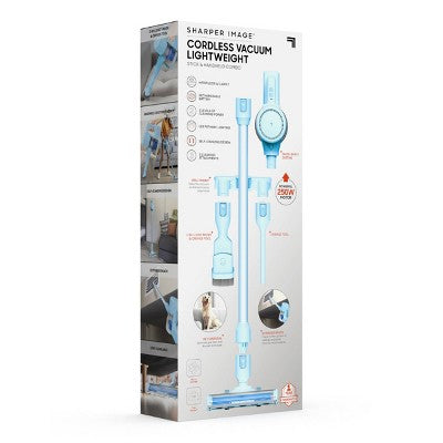 Sharper Image 2-in-1 Brushed Motor Cordless Stick and Handheld Vacuum Blue (LOCAL PICKUP ONLY)