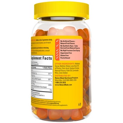 Nature Made Zero Sugar Vitamin C Sugar Free Gummies - 100ct EXP: 10/2027
