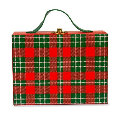 Suitcase Decor Plaid - Bullseye's Playground