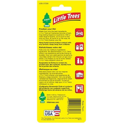Little Trees 3pk Rose Thorn Air Freshener