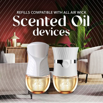 Air Wick Vibrant Scented Oil Air Freshener Refills - Wild Strawberry & Poppy - 0.67 fl oz/2ct