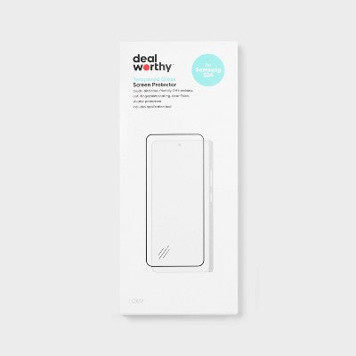 Samsung Galaxy S24 Screen Protector - dealworthy: Tempered Glass, Anti-Fingerprint