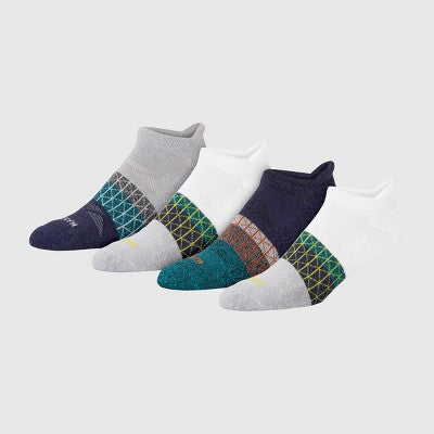 Hanes Men's 3pk +1 Absolute Active Cushioned Heel Shield Socks - White/Heathered Black 6-12: Cotton Blend, Arch Support, Seamless Toe