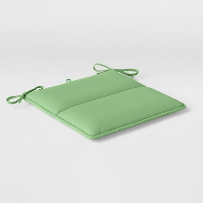 16"x16" Solid Outdoor Chair Seat Cushion Sage Green - Room Essentials
