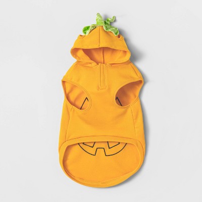 Jack-O'-Lantern Pumpkin Reflective Halloween Hoodie Dog Costume - L - Boots & Barkley