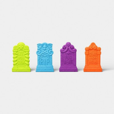 4pk Fright Lights Tombstones Outdoor Decorative Sculpture- Hyde and EEK! Boutique: Halloween