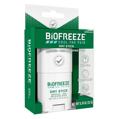 Biofreeze Dry Joint and Muscle Pain Relievers Solid Stick - 0.76oz