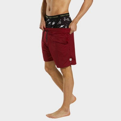 Pair of Thieves Men's Super Soft Boxer Briefs - Black Space Print L
