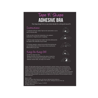 Fashion Forms Women's Tape N Shape Adhesive Bra - Beige B/C: Seamless Polyester Spandex, Opaque, Bra Accessories