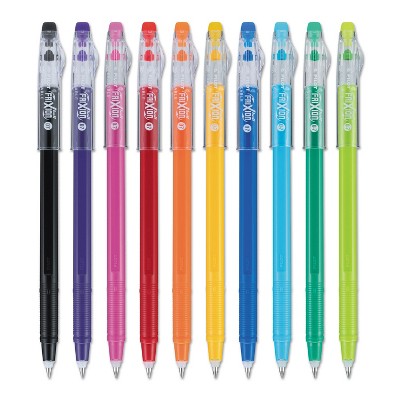 Pilot FriXion ColorSticks Erasable Gel Ink Pen Fine 0.7 mm Assorted Ink 10/PK 32456