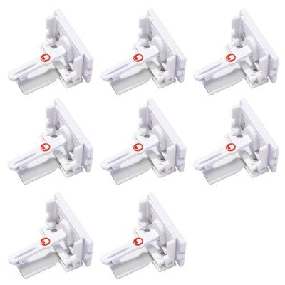 Safety 1st Secure-to-Explore Adhesive Locks - White - 8pk