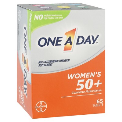 ONE A DAY Women’s 50+ Healthy Advantage Multivitamins, Supplement with Vitamins A, C, E, B1, B2, B6, B12, D, and Calcium, Tablet, 65 Count