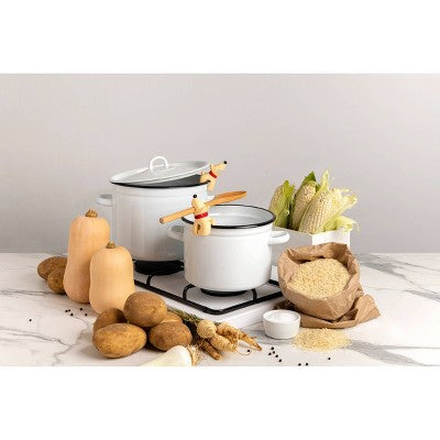 Ototo Buddy Spoon Holder & Steam Releaser Beige: Silicone, Dishwasher-Safe, 4.86" Height, 0.16 lbs, Spoon Rests