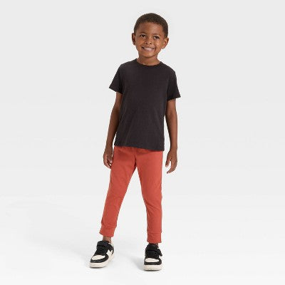 Toddler Boys Solid Jersey Jogger Pants Cat&Jack Copper Orange 3T