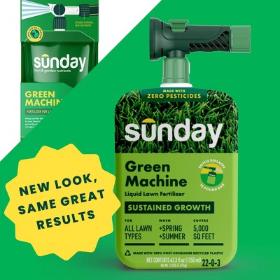 Sunday Green Machine Bottle Lawn Fertilizer 42.3 fl oz