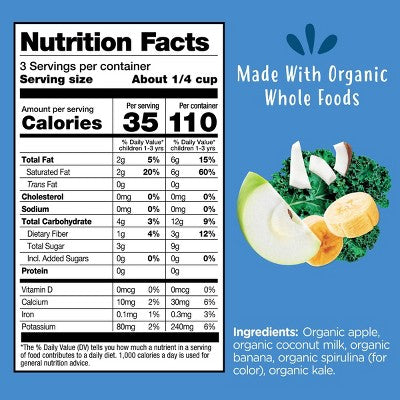 Amara Organic Fruit Bites Baby Snacks - Apple Kale - 0.75 oz