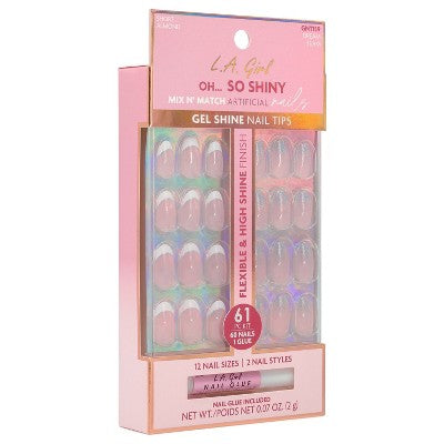 L.A. Girl Oh So Shiny Artificial Fake Nails - Dream Team