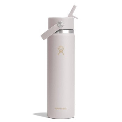 Hydro Flask 24 fl oz Stainless Steel Wide Mouth Flex Straw Water Bottle - Ivory