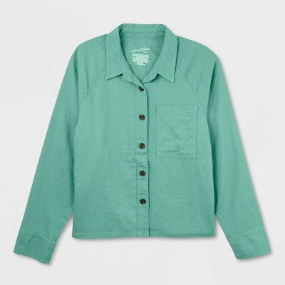 Women's Long Sleeve Adaptive Button-Down Shirt XS
