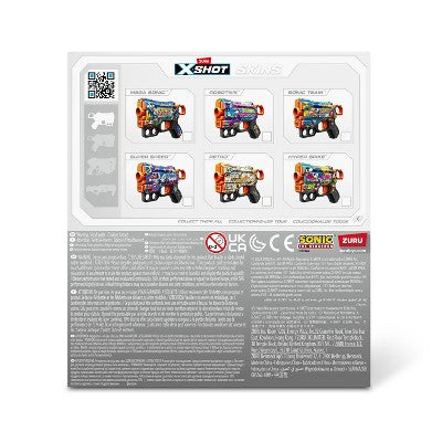 XSHOT Skins Sonic the Hedgehog Robotnik Toy Dart Blaster by ZURU