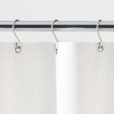 71"x71" Heavy Weight Color Shower Liner White - Threshold