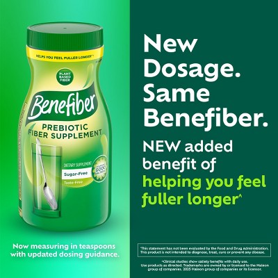 Benefiber Prebiotic GLP-1 Friendly Fiber Powder Unflavored - 76 Teaspoons - 5.1oz