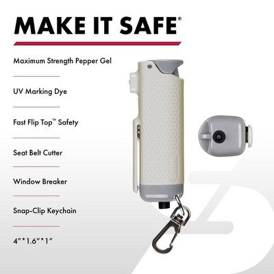 Sabre Safe Escape 3-in-1 Pepper Gel with Seatbelt Cutter and Window Breaker Cream