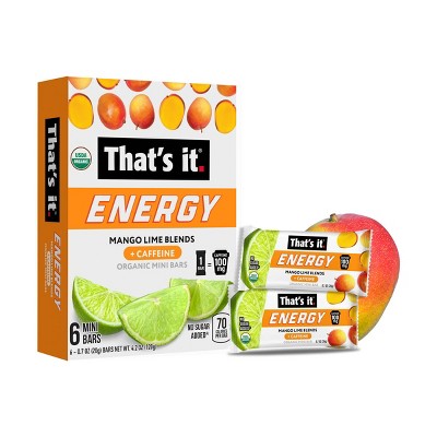 That's it. Mango Lime Blends Energy Bars - 4.2oz/6ct