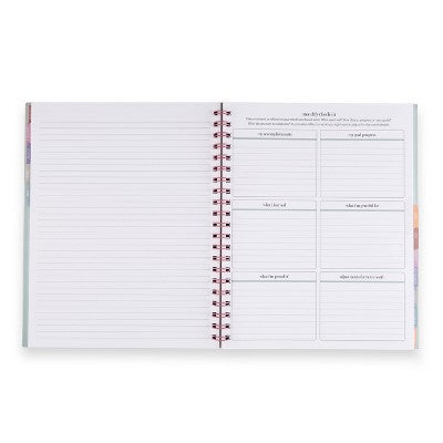 Inspired by Erin Condren 2025 Monthly Planner 11"x9" Pastel Colorblends: Spiral Bound, Adult Stationery, Tabs, 9x11 Paper