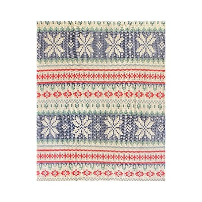 Clipped Plush Throw Fairisle - Bullseye's Playground
