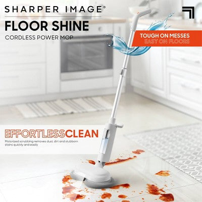 Sharper Image Floor Shine Cordless Power Mop White