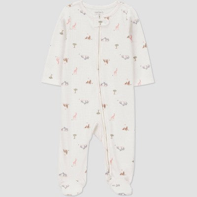 Carter's Just One You Baby Safari Animals Sleep N' Play -Cream 3M