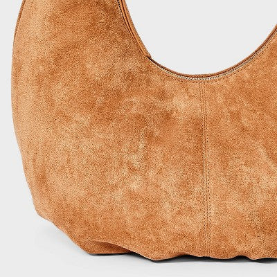 Oversized Crescent Shoulder Bag - Universal Thread Brown