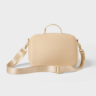Faux Neoprene Lunch Tote Bag - All In Motion Cream