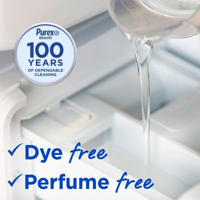 Purex Unscented Free Clear Liquid Laundry Detergents 115 Loads - 150oz