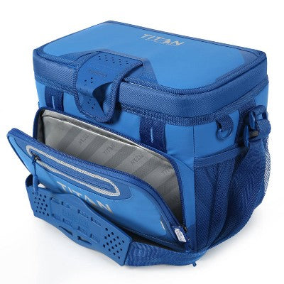 Titan by Arctic Zone Deep Freeze Zipperless Hardbody 12 Cans/8 qt Cooler - Cerulean Blue