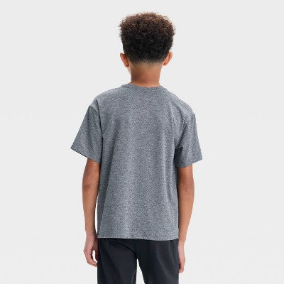Boys' Ventilated Pocket T-Shirt - All In Motion Dark Gray L