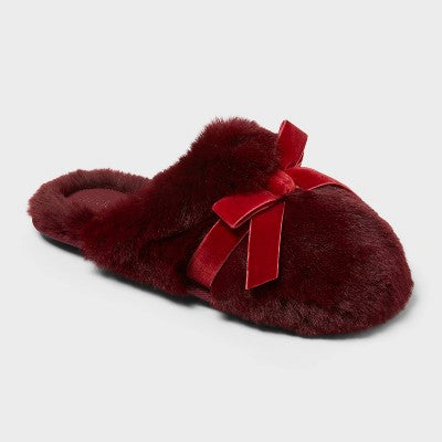 Women's Arbor Plush Scuff Slippers - Auden Red M