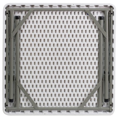 Flash Furniture 2.85-Foot Square Granite White Plastic Folding Table (LOCAL PICKUP ONLY)