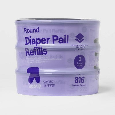 Diaper Pail Refill Bags - 3pk - up&up