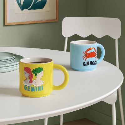 15 fl oz Zodiac Cancer Mug Blue - Room Essentials