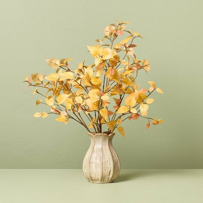 24" Golden Dogwood Artificial Fall Arrangement - Hearth & Hand with Magnolia (LOCAL PICKUP ONLY)