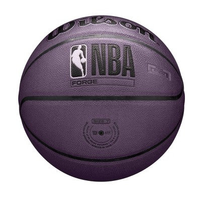 Wilson Size 7 NBA Forge Basketball - Purple: Composite Shell, Butyl Bladder