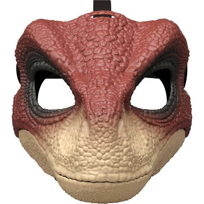 Jurassic World Rebirth Raptor Dinosaur Mask, Role-Play Head Wear, Movie-Inspired Costume Gear